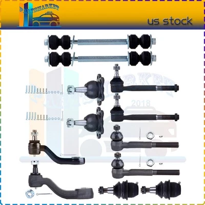 Set Of 13 For 1995-2000 Chevrolet K2500 Front Lower Tie Rod End Ball Joint Kit - Image 1 of 4
