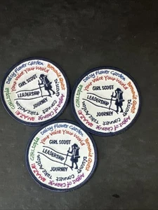 VINTAGE LEADERSHIP Journey Patch Girl Scouts Lot Of 3 New - Picture 1 of 4
