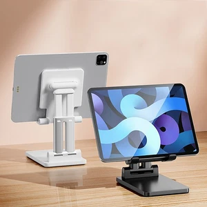 Foldable Phone Holder Tablet Stand Cell Phone Stand Double Pole Desktop Bracket - Photo 1 sur 9