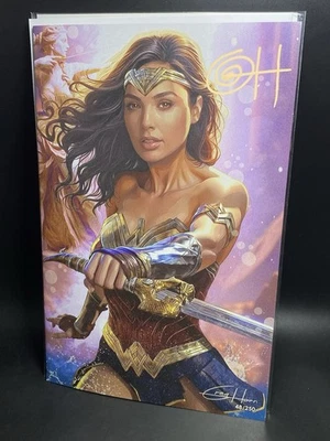 WONDER WOMAN VIRGIN #48/250 | SIGNED GREG HORN FEMALE FORCE GAL GADOT - Image 1 of 4
