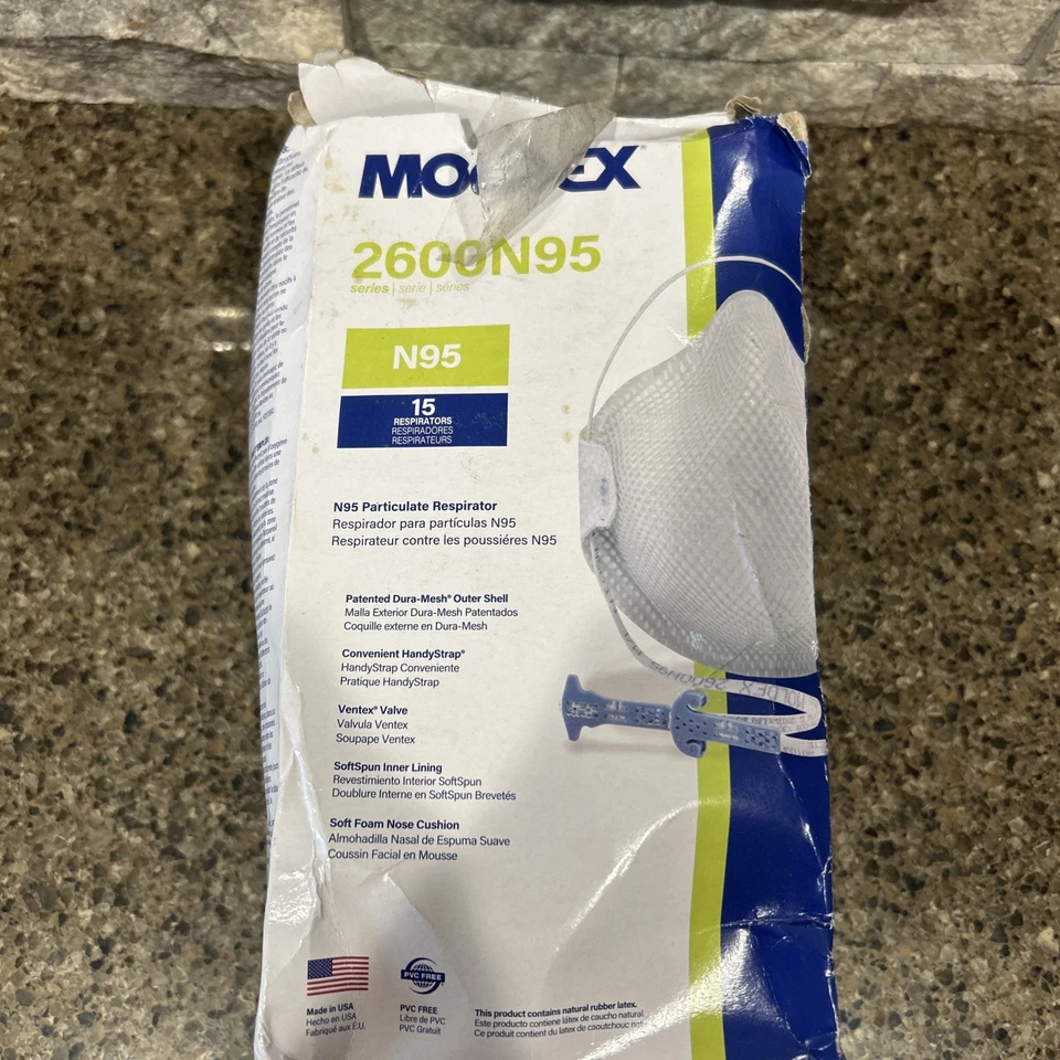 Moldex M2600 N95 Special Ops Series Particulate Respirator, Size M/L - Box of 15 - Image 1 of 2