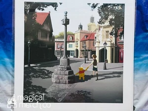 2025 Disney Epcot Adventure In UK Winnie The Pooh LE 200 Print 18x18” JC Richard - Picture 1 of 1