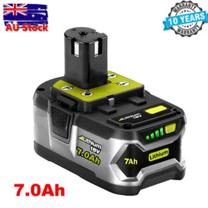 New 18Volt 7.0AH For Ryobi One+ Plus P108 Lithium-ion Battery RB18L50 RB18L40 AU - Picture 1 of 12