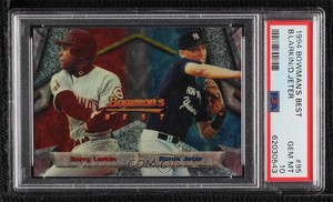 1994 Bowman's Best Derek Jeter Barry Larkin #95 PSA 10 GEM MT HOF