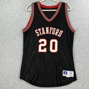 Vintage Stanford Cardinal #20 Russell Athletic Black Basketball Jersey (Size 40) - Picture 1 of 8