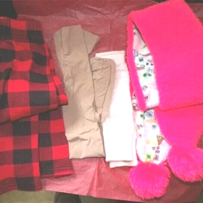 Abbigliamento da ballo ragazza LC Balera nylon e fascia gambe nuovo 7t pantaloni e nappa art sciarpa R1 - Immagine 1 di 4