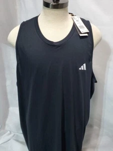 Adidas Men's Tank 4XLT Black Train Essentials Feelready Sleeveless Slim Fit Tee - Picture 1 of 23