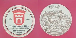 Schloßbrauerei Thüngen Bierdeckel Brauerei Bierfilz Bieruntersetzer - Picture 1 of 1