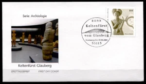 Keltenfürst v. Glauberg (Steinfigur 5.Jh. v. Chr.).FDC(3). Bonn. BRD 2005 - Bild 1 von 1