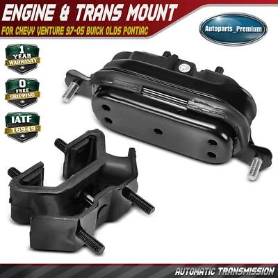 Крепления двигателя и коробки передач для Chevy Buick Olds Pontiac Auto Trans 2 шт. - Изображение 1 из 4
