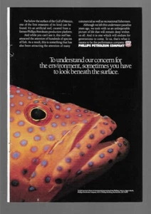 Phillips Petroleum Company Rigs To Reefs Gulf of Mexico 1994 Vintage Print Ad - Picture 1 of 1