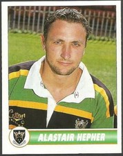 PANINI PREMIER DIVISION RUGBY 98-PDR- #159-NORTHAMPTON RFC-ALASTAIR HEPHER