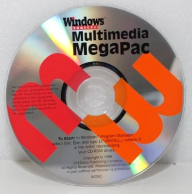 WINDOWS SOURCES MULTIMEDIA MEGAPAC PC CD-ROM VINTAGE SOFTWARE ZIFF DAVIS 1996 - Image 1 of 2