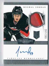 2013-14 PANINI DOMINION MICHAL JORDAN ROOKIE AUTO PATCH 3 COLOR 297/299 CAROLINA