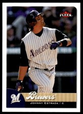 2007 Fleer Johnny Estrada Milwaukee Brewers #316