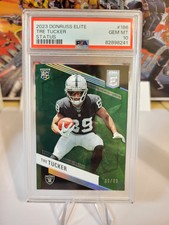 Tre Tucker 2023 PANINI DONRUSS Rookie ELITE GREEN STATUS #/89 PSA 10 Gem Mint