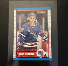 Tony Granato New York Rangers 1989-90 O-Pee-Chee / OPC (RC) Rookie Card #161