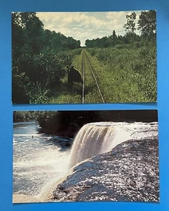 Toonerville Trolley Bear Upper Tahquamenon Falls Trip Michigan Postcard Lot - Picture 1 of 2