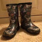 Carters Floral Rubber Rain Boots Toddler Girls Size 9M