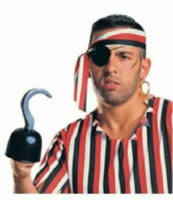 Accesorio de disfraz de mano gancho pirata de plástico Foto 1 de 4