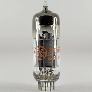 (1) Geprüfte GE 12BH7A Röhre Datum Code 60-30 graue Platten Halo Getter 12BH7 A Röhre - Bild 1 von 3