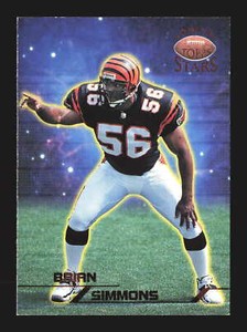 1998 Topps Stars NFL /8799 #77 Brian Simmons    Cincinnati Bengals