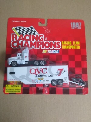 1997 QVC #7 Geoff Bodine   1:144 Transporter Micro Car Racing Champions Nascar  - Image 1 of 2