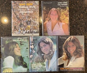 LOTE DE 5 1974 IOWA STATE CYCLONES NCAA PROGRAMA DE FÚTBOL AMERICANO OKLAHOMA KANSAS STATE - Imagen 1 de 1