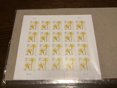 Scott#5898 Flowers Daffodils 2c sheet Of 20 Stamps MNH 2024-US-NIP - Image 1 of 2