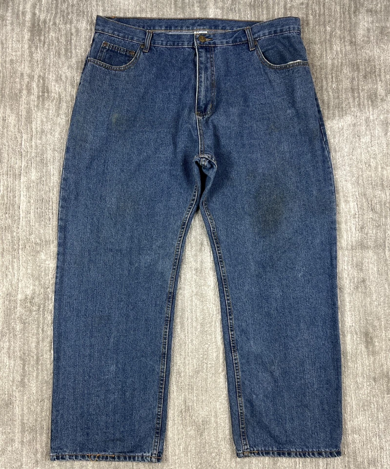 Open Trails Jeans Mens 40x30 Blue Denim Straight Leg Medium Wash - Image 1 of 4