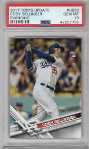 CODY BELLINGER 2017 TOPPS UPDATE ROOKIE RC #US50 PSA 10 GEM MINT **DODGERS** - Picture 1 of 2