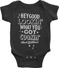 Hank Williams Hey Good Looking Country Infant Baby Romper Bodysuit 30170005