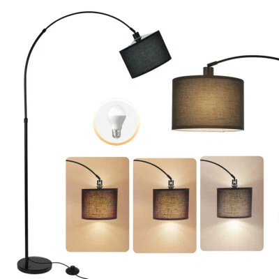 Stehlampe E27 Stehleuchte Design Bogenlampe Leselampe Wohnzimmer Standleuchte DE - Bild 1 von 4