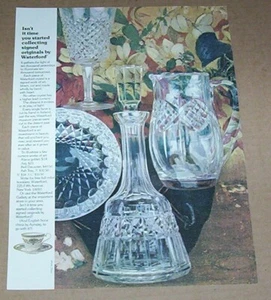 1973 print ad - Waterford Crystal Glass glassware vintage advertising page - Imagen 1 de 1
