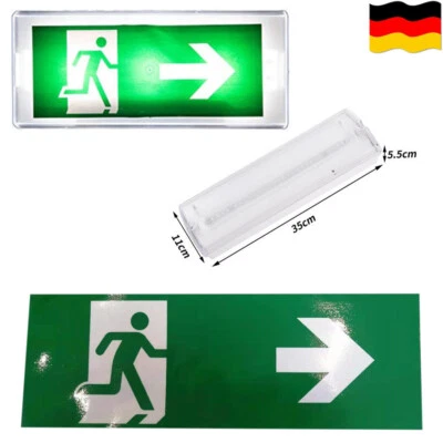 LEADGOODS LED Notleuchte Fluchtwegleuchte Notbeleuchtung Notausgang Exit Notlicht Rech