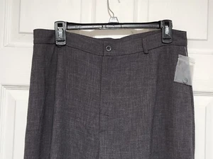 Pantalones de mujer INC International Concepts talla 14 pierna ancha gris tiro alto - Imagen 1 de 6