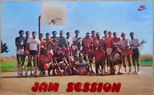 SELTEN 1980er NIKE JAM SESSION - 24 Spieler Gruppe Original NBA Poster - 22"x 36" - Bild 1 von 11