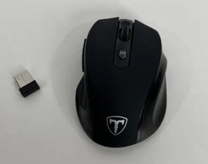 Eastern Times Wireless D-09 5-Level Computer Mouse USB Cordless Mouse Black - Picture 1 of 5