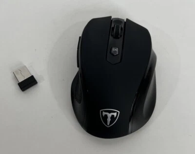 Eastern Times Wireless D-09 5-Level Computer Mouse USB Cordless Mouse Black - Image 1 of 4