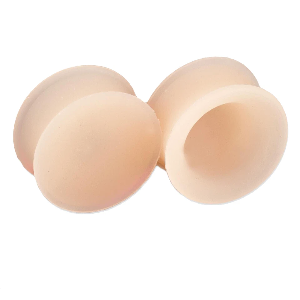 3-20mm Retainer Plug Silikon Hautfarbe Skin Natur Hider Flesh Tunnel Z24 - Bild 1 von 1