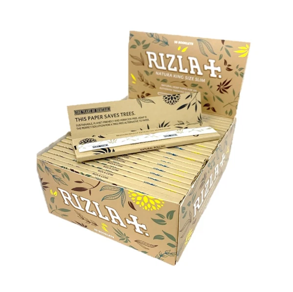 Rizla Natura King Size Slim Rolling Papers 50 Booklets -Sealed Box