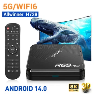 Reproductor multimedia IOTWE Android14 Smart TV BOX 4+128G 1000M 2.4G/5G WIFI6 octa núcleo - Imagen 1 de 45