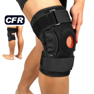 Compression Knee Brace Patella Support Sport Joint Pain Sleeve Hinges Plus Size - Picture 1 of 15