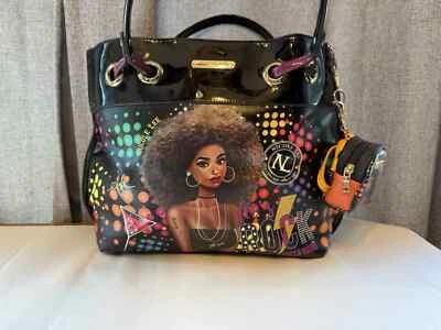 NUEVO Nicole Lee Disco Friday Night Divertido Monedero RARO Bolso de Mano Bolso de Mano Let's Rock Foto 1 de 4