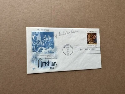 US 1971 FDC +Autographed by Julie Nixon Eisenhower  + First Daughter & Author - Image 1 of 2