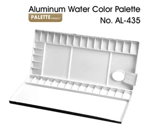 Paleta de acuarela de aluminio HEUNG IL 13,20,26,30,35,39,65 compartimentos AL-435 - Imagen 1 de 2