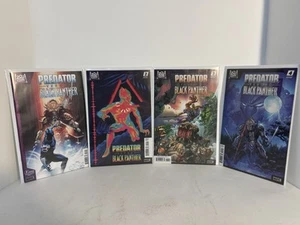 Complete Set Predator Versus Black Panther 1-4 Variant Covers - Picture 1 of 6