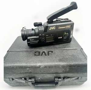 JVC GR-65U Compact VHS C Handheld Camcorder w/ Cables, Charger, Case - Picture 1 of 5