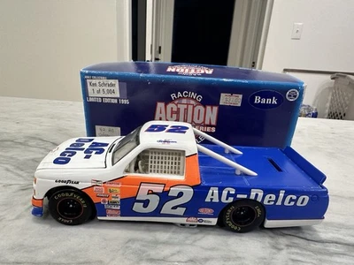 DAMAGED Ken Schrader 1995 AC-DELCO Nascar 1/24 Diecast Super Truck #52 Chevy  - Image 1 of 4