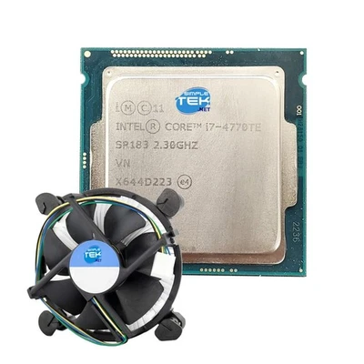 Intel Core I7-4770TE LGA 1150 Processor CPU 4C/8T Max 3.30GHz + Cooler - Image 1 of 4